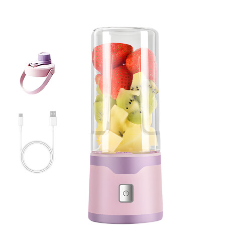 500ml Battery Operated Juice Processor With 18 Strong-Pink