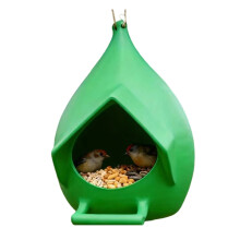 Weatherproof Hanging Bird Feeder Outdoor Space Large-Green