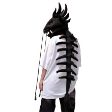 Dinosaurier-Kostümzubehör in Erwachsenen- und-Schwarz 80CM