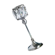 Crystal Metal Candlestick Tealight Candle Holders For-silver M