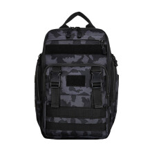 Mochila versátil para aparejos de pesca con soporte para cañas y correas transpirables. Bolsa resistente al agua para actividades al aire libre,