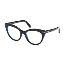 Tom Ford FT6091-B 001 Blue-Light Block Women New Eyeglasses