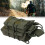 Tactical Molle, Χακί θήκη από νάιλον για τουφέκια και πιστόλια, Ελαστική ταινία για 2