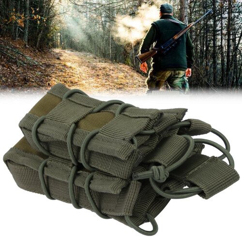 Tactical Molle, Χακί θήκη από νάιλον για τουφέκια και πιστόλια, Ελαστική ταινία για 1