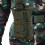 Tactical Molle, Χακί θήκη από νάιλον για τουφέκια και πιστόλια, Ελαστική ταινία για 3