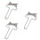 3Pcs Stainless Steel Dumpling Wrapper Cutter Pastry Dough Press Silver 6