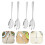 4Pcs Stainless Steel Salad Serving Spoon and Fork Set Silver for Home 6