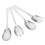 4Pcs Stainless Steel Salad Serving Spoon and Fork Set Silver for Home 10
