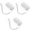 3Stk Auto Scheibenwischer Reparaturset ABS Silber Universal 2