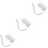 3Stk Auto Scheibenwischer Reparaturset ABS Silber Universal 4