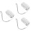 3Stk Auto Scheibenwischer Reparaturset ABS Silber Universal 5