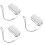 3Stk Auto Scheibenwischer Reparaturset ABS Silber Universal 6