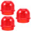 3Stk Warnlampen Ersatzteile Rot Stk Kunststoff Moderne Passform 6