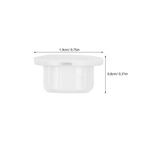 30Pcs Horizontal Blinds Plastic Bottom Rail Buttons White Cord Cover 1