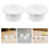 30Pcs Horizontal Blinds Plastic Bottom Rail Buttons White Cord Cover 6