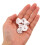 30Pcs Horizontal Blinds Plastic Bottom Rail Buttons White Cord Cover 7