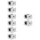8Stk Führungslagerblock Aluminium 6