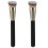 2Stk Schwarz Make-Up Tool Foundation Blush Puder Für 2