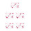 5Pièces Déco PVC Stickers Paillettes Saint-Valentin 11
