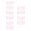 500Pcs Compact Pink Plastic Eyelash Comb Makeup Brush 2