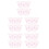 500Pcs Compact Pink Plastic Eyelash Comb Makeup Brush 3