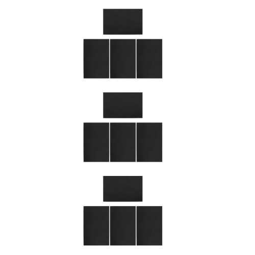 12Pièces Plaques D'aluminium Noires Vierges Pour Gravure 1