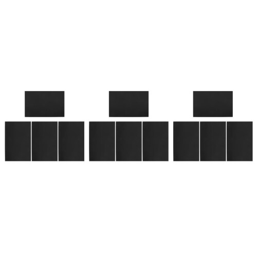 12Pièces Plaques D'aluminium Noires Vierges Pour Gravure 2
