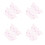 400Pcs Compact Pink Plastic Lash Comb & Eyebrow Brush Makeup Tool 4