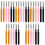 30Pcs Mascara Wands Silicone Lash Brushes with Lid Assorted Colors 2