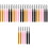 30Pcs Mascara Wands Silicone Lash Brushes with Lid Assorted Colors 3