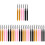 30Pcs Mascara Wands Silicone Lash Brushes with Lid Assorted Colors 4