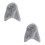 2Pcs Light Grey Plush Parakeet Bed Bird House Warm Winter Blanket 7