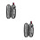 2Sets Silver Stainless Steel Picnic Tableware Set Portable Camping Kit 2