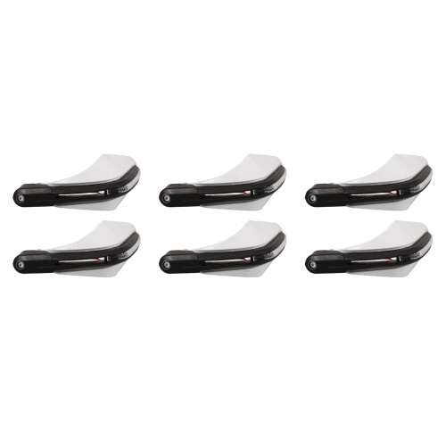 3Pcs Universal White Motorcycle Handlebar with Lights 2