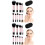 20Pcs Small Makeup Brush Set Travel Essentials Black Makeup Brush Kit 4