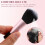 20Pcs Small Makeup Brush Set Travel Essentials Black Makeup Brush Kit 11