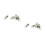 100Pcs Silver Metal Cord Locks Drawstring Toggle for Backpacks Luggage 2