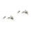 100Pcs Silver Metal Cord Locks Drawstring Toggle for Backpacks Luggage 3