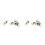 100Pcs Silver Metal Cord Locks Drawstring Toggle for Backpacks Luggage 4
