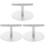 3Pcs Stainless Steel Cake Presser Dumpling Skin Pressing Tool Silver 2