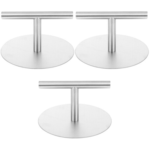 3Pcs Stainless Steel Cake Presser Dumpling Skin Pressing Tool Silver 2