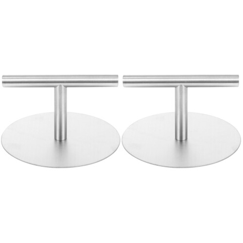 2Pcs Stainless Steel Cake Pressers Silver Dumpling Skin Baking Tools 1