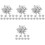 40Pcs Silver Plastic Pom Poms Cheerleading Durable Performance Props 2