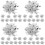 40Pcs Silver Plastic Pom Poms Cheerleading Durable Performance Props 4