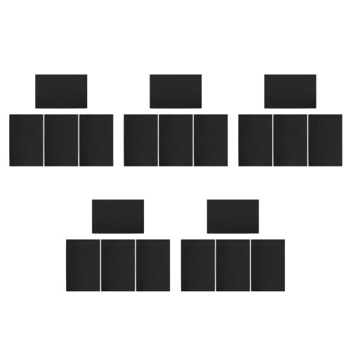 20Pcs Black Aluminum Stamping Blanks Versatile Engraving Plates 1