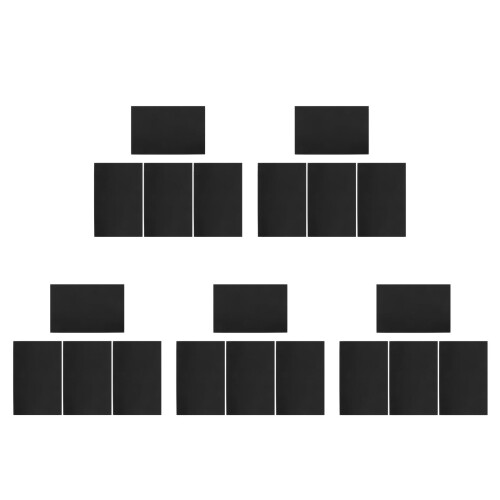 20Pcs Black Aluminum Stamping Blanks Versatile Engraving Plates 2
