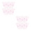 200Pcs Lightweight Pink Mini Eyelash Comb Eyebrow Lash Separator Tool 2