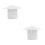 2Pièces Cache PVC Solide Antipluie Usage Extérieur 4