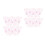 200Pcs Lightweight Pink Mini Eyelash Comb Eyebrow Lash Separator Tool 4
