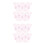200Pcs Lightweight Pink Mini Eyelash Comb Eyebrow Lash Separator Tool 5